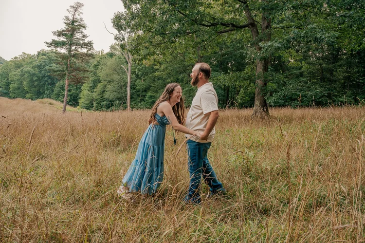 Engagement session at Laurel Ridge State Park, Maddi and Jeremiah