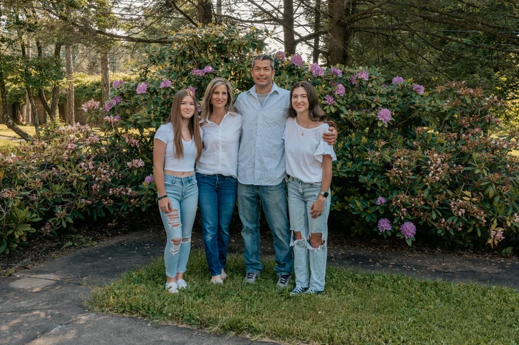 Portrait and family photos at Assisi Gardens in Ebensburg, near Johnstown, PA